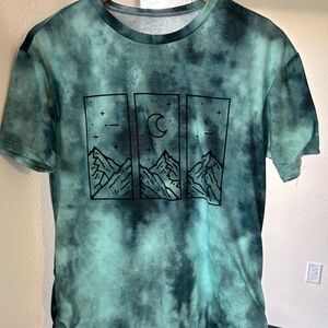 H&M tie-dye landscape tee